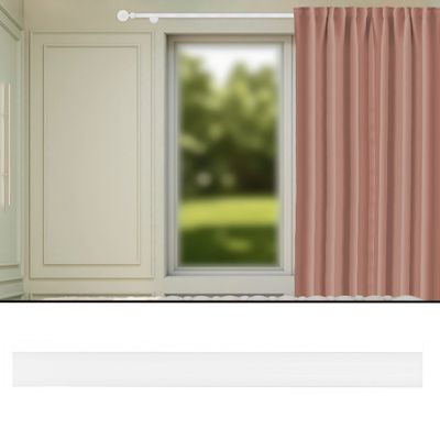 Tringle à rideaux en métal 1.50 m diam 16mm Finition Blanc brillant - MOBOIS