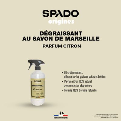 Dégraissant au savon Marseille 750ml SPADO ORIGINES