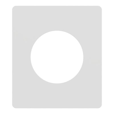 Plaque de finition 1 poste Odace 2025 Architecte effet céramique blanc - SCHNEIDER ELECTRIC