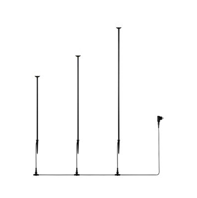 Bornes extérieur à piquer sur secteur 3 hauteurs LED blanc chaud  IP44 par 3 - Scoop REALITY