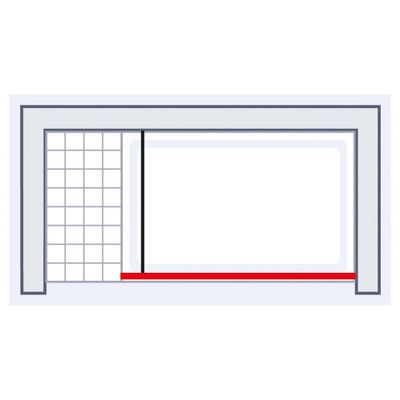 Paroi de douche à l'italienne 90x190 cm profilé chrome verre sérigraphié mistral 5 mm NewStyle - SCHULTE