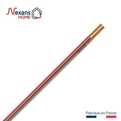 Câble enceinte hifi 2 x 2,5 mm² au mètre transparent - NEXANS