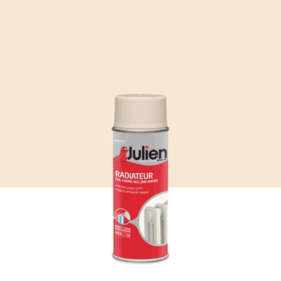 Peinture en aérosol spéciale radiateur blanc cassé satin 400 mL - JULIEN