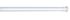 Tringle de douche télescopique 70 à 115 cm blanche, diamètre 20 mm