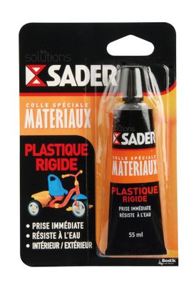Colle de réparation Plastiques rigides tube 55 ml - SADER