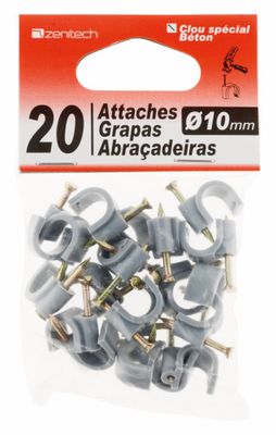 Pontets blanc diamètre 16 mm par 20