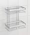 Étagère de salle de bain à 2 niveaux droite acier inox Premium WENKO