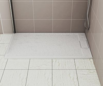Receveur de douche 90x160 cm résine blanc mat Island - OCEA
