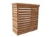 Habillage pour groupe de climatisation extérieur et pompe à chaleur en bois 132 x 58 x 147 cm, Livraison à domicile incluse - HABRITA
