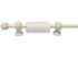 Kit tringle à rideau 1 m diam 11 mm Finition laqué blanc - MOBOIS