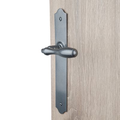 Poignées de porte Celine fer patiné sans trou ALPERTEC