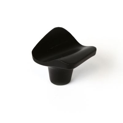 Bouton de meuble vague noir mat 32 x 32 mm REI