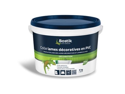 Mastic colle de fixation lames décoratives en PVC pot 3 kg - BOSTIK