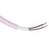 Câble électrique textile 2 x 0,75 mm² pour luminaire 3 m rose - TIBELEC
