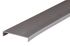Nez de cloison large aluminium gris - 10 x 54 x 2600 mm - SPTD