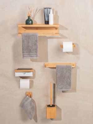 Etagère 40cm pour salle de bains Inbara Bambusa - WENKO