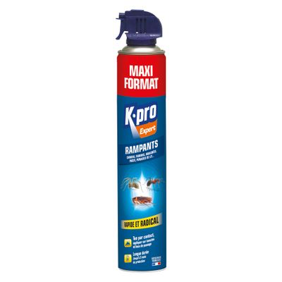 Insecticide insectes rampants aérosol 500ml - K-PRO