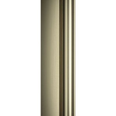 Paroi de douche à l'italienne 120x200 cm profilé or verre transparent 6 mm New Style - SCHULTE