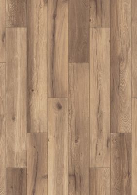 Sol stratifié décor bois chêne doré Toronto AQUAFIT ép 8 mm 19,5 x 128,8 cm AC5 2,26 m²/pqt AJ TIMBER