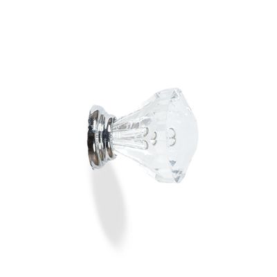 Bouton de meuble zamak diamant diamètre 30 mm REI