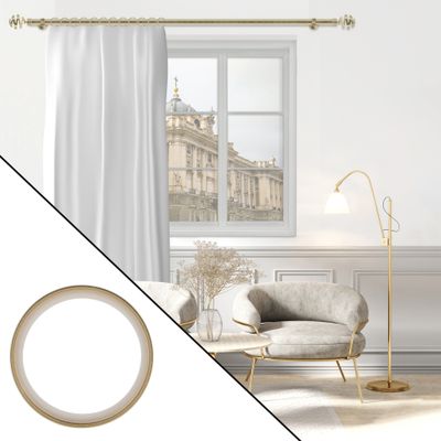 Anneaux silencieux en métal diam 42 mm Finition Doré par 10 - MOBOIS