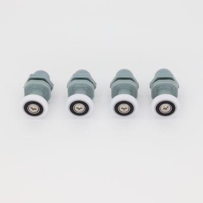 Roulettes grises à corps long pour portes de douche diamètre 20mm - AURLANE