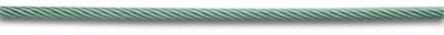 Câble gainé acier dur galvanisé âme textile 6 x 7 fils diamètre 4/5 mm vendu au mètre CHAPUIS