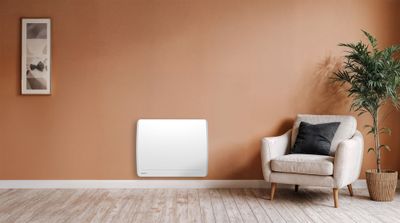 Radiateur à inertie sèche wi-fi BAO 1000W horizontal blanc - BESTHERM