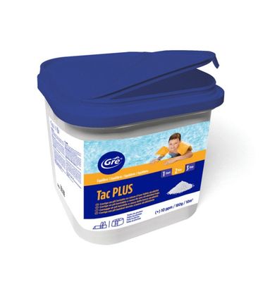 Correcteur piscine d'alcalinité poudre TAC alka Plus seau de 5 kg GRE