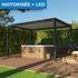 Pergola autoportée motorisée avec kit éclairage LED Sofia 4 x 3 m HOMALU