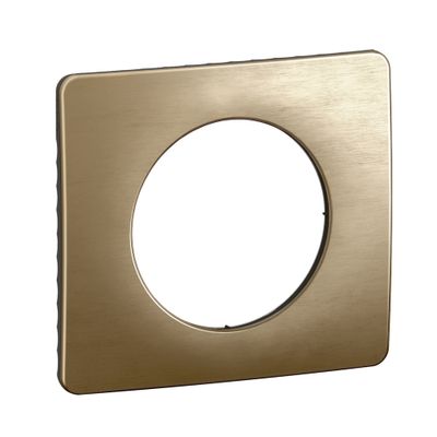 Plaque de finition 1 poste Bronze satiné - Céliane LEGRAND