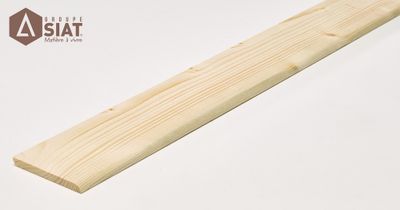 Plinthes sapin du nord arrondies rabotées non traitées - Ép.8,5 x l.92 mm - L.1.95 m - lot de 5 - GROUPE SIAT