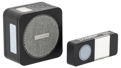 Sonnette sans fil 150m à pile Anthracite - CEEZAM