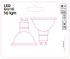 Lot de 2 ampoules spot LED GU10 5W = 350 lumens blanc chaud - COREP