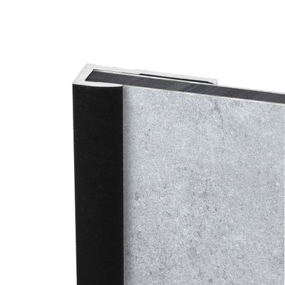 Profilé de finition noir pour panneaux muraux 255 cm - SCHULTE