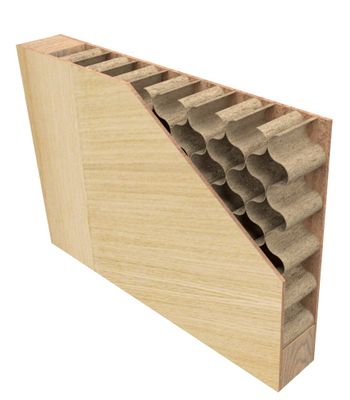 Bloc-porte postformé H.204 x l.83 cm décor plaqué chêne EQUINOXE poussant droit - SMIS