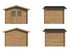 Abri de jardin bois autoclave Marron Valentine 6,1m2 Livraison à domicile incluse