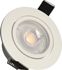 Spot LED encastrable dimmable et orientable module remplaçable Blanc - Ruby ARLUX