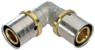 Coude à sertir pour tube multicouche diamètre 16 mm
