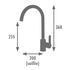 Robinet de cuisine bec rond Chrome Gribs - EDOUARD ROUSSEAU