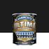 Peinture fer extérieur ultima noir RAL 9006 brillant 2,5 L - HAMMERITE