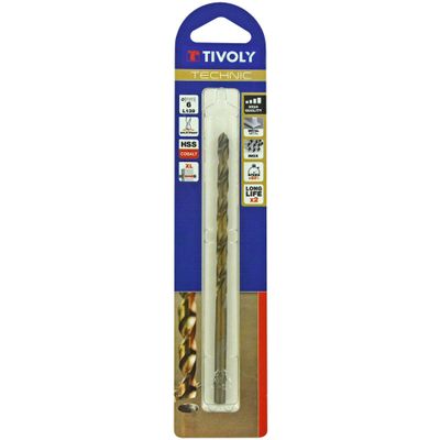 Foret métaux long diamètre 6 mm - TIVOLY