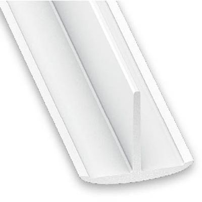 Profilé en T PVC blanc 25 x 18 mm 2,60 m CQFD