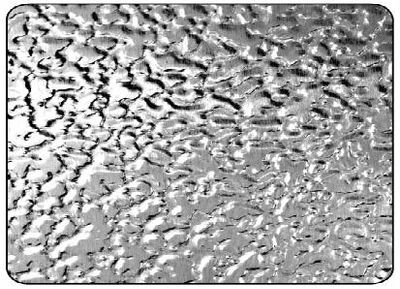 Tôle aluminium brut granité 1000 x 120 mm épaisseur 0,8 mm CQFD