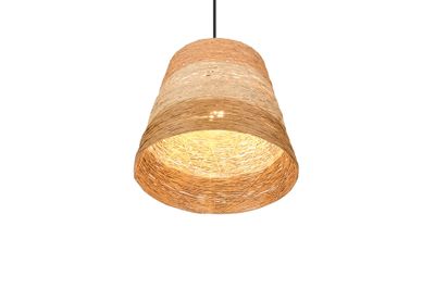 Suspension E27 Ø30 cm Joeline fil de papier naturel 10W - CASALUM