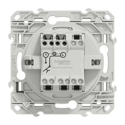 Bouton poussoir avec témoin lumineux blanc - Odace 2011 SCHNEIDER ELECTRIC