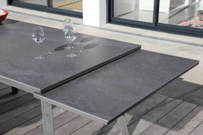 Ensemble Antibes table 150/200/250x90x76 cm + 6 chaises ALIZE