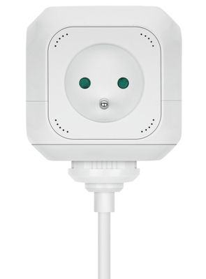 Multiprise cube 4 prises + 2 USB-A blanc - DEBFLEX
