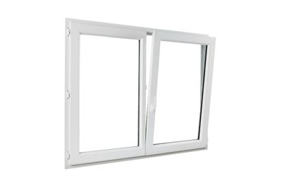 Fenêtre PVC 2 vantaux oscillant-battant hauteur 75 x largeur 120 cm