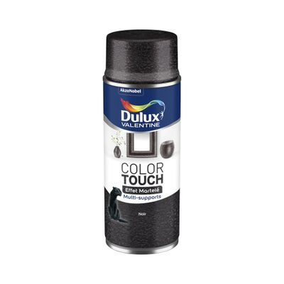 Bombe de peinture Color Touch effet martelé noir 400 mL - DULUX VALENTINE